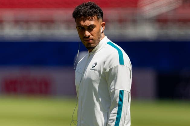 SOCCER AUSTRALIA TRAINING, Socceroos player Nishan Velupillay gets a first look of the pitch ahead of their match against Paraguay at the San Francisco Bay Area Stadium in Santa Clara, California, United States, Wednesday, June 24, 2026. ( NO ARCHIVING Alameda California United States  Copyright: xJasonxHenryx 20260625189147500610