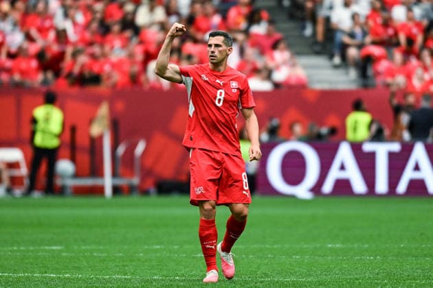 Remo Freuler of Switzerland Switzerland v Canada, Group B football match of the FIFA World Cup, WM, Weltmeisterschaft, Fussball 2026 at BC Place, Vancouver, Canada on Wednesday 24 June 2026. Photo: Andrew Cornaga Vancouver Canada Copyright: xAndrewxCornaga x
