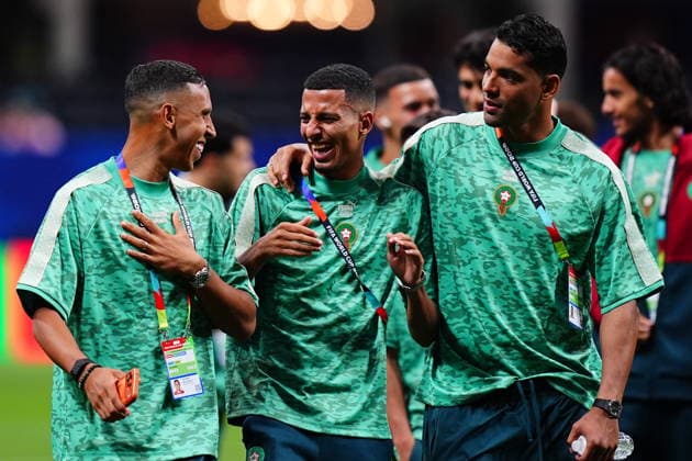 Morocco v Haiti - FIFA World Cup, WM, Weltmeisterschaft, Fussball 2026 - Group C ATLANTA, USA - JUNE 24: Players of Morocco take the pitch prior to 2026 FIFA World Cup First Stage Group C match between Morocco and Haiti at Mercedes-Benz Stadium (Atlanta Stadium) in Atlanta, Georgia, United States on June 24, 2026. Evrim Aydin Anadolu Georgia United States. Editorial use only. Please get in touch for any other usage.  Copyright: x2026xAnadoluxEvrimxAydinx