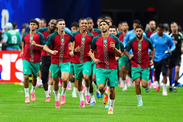 Morocco v Haiti - FIFA World Cup, WM, Weltmeisterschaft, Fussball 2026 - Group C ATLANTA, USA - JUNE 24: Players of Morocco warm up prior to 2026 FIFA World Cup First Stage Group C match between Morocco and Haiti at Mercedes-Benz Stadium (Atlanta Stadium) in Atlanta, Georgia, United States on June 24, 2026. Evrim Aydin Anadolu Georgia United States. Editorial use only. Please get in touch for any other usage.  Copyright: x2026xAnadoluxEvrimxAydinx
