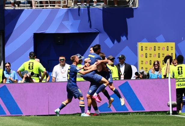 Bosnia and Herzegovina v Qatar - FIFA World Cup, WM, Weltmeisterschaft, Fussball 2026 - Group B SEATTLE, USA - JUNE 24: Players of Bosnia and Herzegovina celebrate after Ermin Mahmic scored a goal during the 2026 FIFA World Cup First Stage Group B match between Bosnia and Herzegovina and Qatar at Lumen Field (Seattle Stadium) in Seattle, Washington, United States on June 24, 2026. Samah Zidan Anadolu Washington United States. Editorial use only. Please get in touch for any other usage.  Copyright: x2026xAnadoluxSamahxZidanx