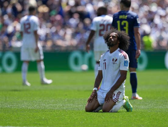 (260625) -- SEATTLE, June 25, 2026 -- Akram Afif of Qatar reacts during the group B match between Bosnia and Herzegovina and Qatar at the 2026 FIFA World Cup, WM, Weltmeisterschaft, Fussball at Seattle Stadium in Seattle, the United States, June 24, 2026. ) (SP)U.S.-SEATTLE-FOOTBALL-FIFA WORLD CUP-GROUP B-BIH VS QAT PengxZiyang 