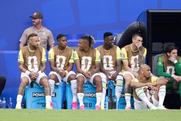 RECORD DATE NOT STATED Escocia x Brasil Miami (FL), June 24, 2026 2026 World Cup Scotland vs. Brazil Vini Jr. celebrates a goal during the Scotland vs. Brazil match in the 2026 World Cup group stage at Hard Rock Stadium in Miami on Wednesday night (24). IMAGO Karen Fontes Florida Copyright: xKarenxFontesx