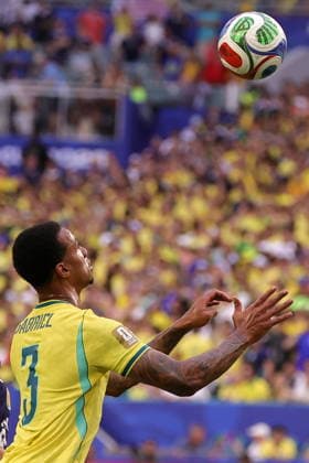 FIFA World Cup, WM, Weltmeisterschaft, Fussball 2026 - Group C - Scotland vs Brazil Gabriel Magalhaes of Brazil in action during the FIFA World Cup 2026 group stage match Scotland against Brazil, in Miami, Florida, USA, 24 June 2026. MIAMI United States  Copyright: xCRISTOBALxHERRERA-ULASHKEVICHx