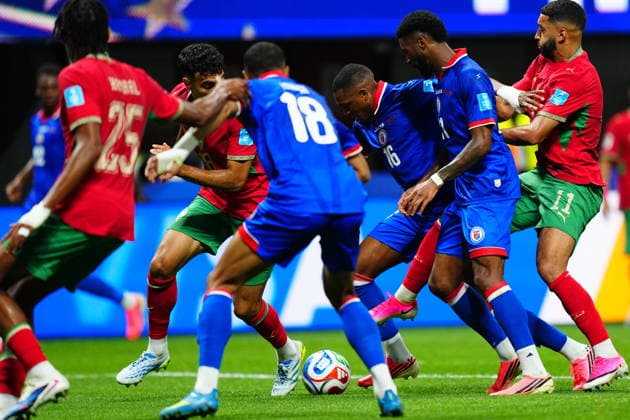 Morocco v Haiti - FIFA World Cup, WM, Weltmeisterschaft, Fussball 2026 - Group C ATLANTA, USA - JUNE 24: Lenny Joseph (16) of Haiti in action during 2026 FIFA World Cup First Stage Group C match between Morocco and Haiti at Mercedes-Benz Stadium (Atlanta Stadium) in Atlanta, Georgia, United States on June 24, 2026. Evrim Aydin Anadolu Georgia United States. Editorial use only. Please get in touch for any other usage.  Copyright: x2026xAnadoluxEvrimxAydinx