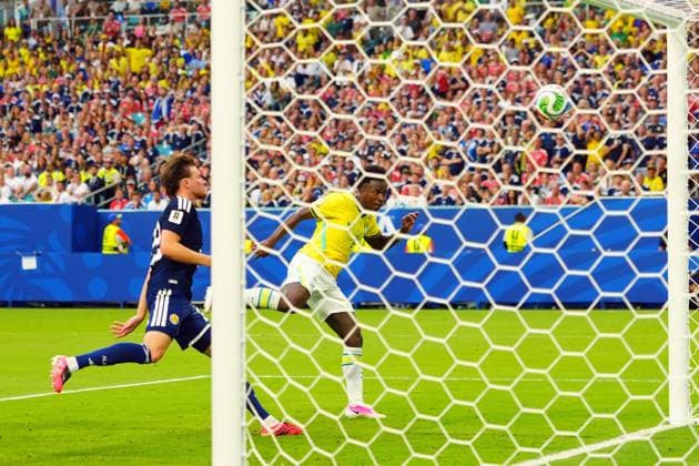 Vinicius Junior of Brazil scores his second goal Scotland v Brazil, 2026 FIFA World Cup, WM, Weltmeisterschaft, Fussball Group C, Football, Miami Stadium, Miami, Florida, USA - 24 Jun 2026Miami Miami Stadium Florida (FL) United States of America EDITORIAL USE ONLY No use with unauthorised audio, video, data, fixture lists, club league logos or live services. Online in-match use limited to 120 images, no video emulation. No use in betting, games or single club league player publications.  Copyright: xJavierxGarcia Shutterstockx 16956030ce