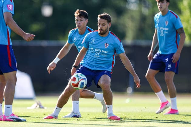 Croatia Training And press conference, PK, Pressekonferenz - FIFA World Cup, WM, Weltmeisterschaft, Fussball 2026 ALEXANDRIA, VIRGINIA - JUNE 24: Nikola Vlasic of Croatia of Croatia during the training session of Croatian national football team at training centre at Episcopal High School on June 24, 2026 in Alexandria, Virginia.  IgorxKralj PIXSELL