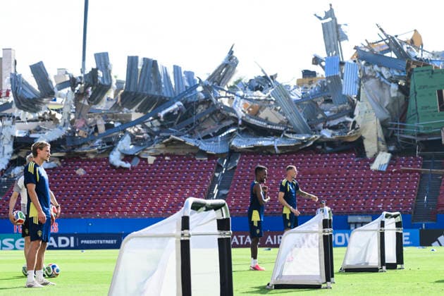 260624 Carl Starfelt of the Swedish national football team at a training session during day 14 of the FIFA World Cup, WM, Weltmeisterschaft, Fussball 2026 on June 24, 2026 in Dallas. Photo: Ludvig Thunman BILDBYRAN kod LT PA1256 fotboll football soccer fotball vm fotbolls-vm fotball-vm fotbolls-vm 2026 fifa world cup 2026 träning practice training sverige sweden sverige a day 14 bbeng *** June 24, 2026: Carl Starfelt of the Swedish national soccer team at a training session on Day 14 of the 2026 FIFA World Cup on June 24, 2026 in Dallas. Photo by Ludvig Thunman, BILDBYRAN. Code: LT PA1256. soccer, football, soccer World Cup, 2026 FIFA World Cup, training, Sweden, Sweden A, day 14 bbeng  Copyright: LUDVIGxTHUNMAN BB260624LT053
