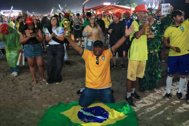 Football, 2026 FIFA World Cup, Scotland v Brazil, public screening in Rio de Janeiro