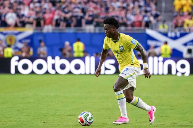 Vinicius Junior of Brazil during the match between Scotland and Brazil, the third round of the group stage of the 2026 World Cup, held at Miami Stadium in Miami, United States. Richard Callis Fotoarena (Richard Callis SPP)  Copyright: xRichardxCallisx xSPPx spp-en-RiCa-2969601