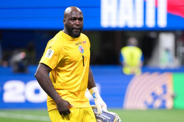 Johnny Placide of Haiti reacts prior to FIFA Men’s World Cup 2026 Group Stage football match between Morocco and Haiti at Atlanta Stadium, in Atlanta June 24th 2026 (Photo by Alexandra Fechete SPP)  Copyright: xAlexandraxFechete SPPx Sportspressphoto_SPR175695