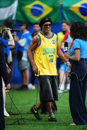 Scotland v Brazil - FIFA World Cup, WM, Weltmeisterschaft, Fussball 2026 - Group C FLORIDA, USA - JUNE 24: Former Brazilian football player Ronaldinho is seenduring the 2026 FIFA World Cup First Stage Group C match between Scotland and Brazil at the Hard Rock Stadium (Miami Stadium) in Miami Gardens, Florida, United States on June 24, 2026. Jose Hernandez Anadolu Florida United States. Editorial use only. Please get in touch for any other usage.  Copyright: x2026xAnadoluxJosexHernandezx