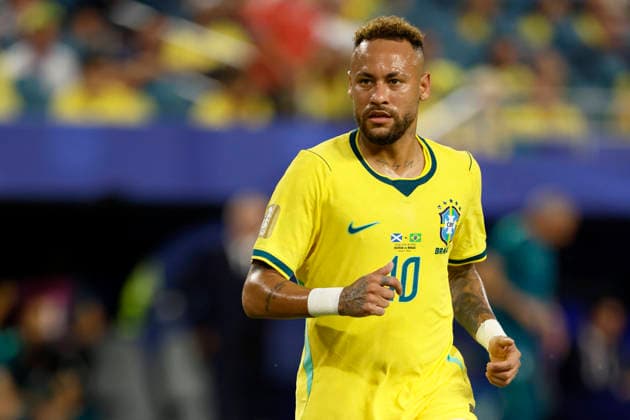 Scotland v Brazil: Group C - FIFA World Cup, WM, Weltmeisterschaft, Fussball 2026 Neymar of Brazil on the ball during the FIFA World Cup 2026 Group C match between Scotland and Brazil at Miami Stadium on June 24, 2026 in Miami, United States. Miami Gardens Miami Stadium FL United States Copyright: xAllstarxPicturexLibraryxLtdx
