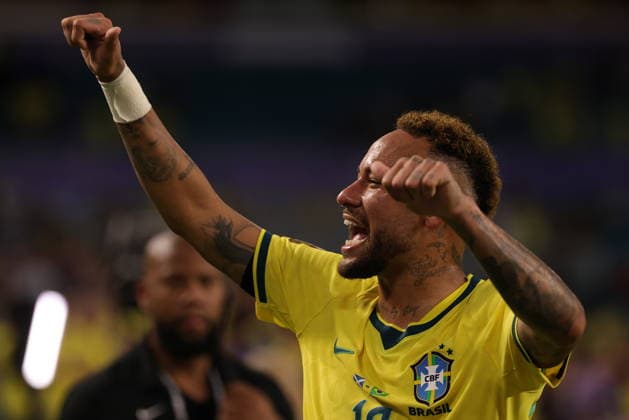 FIFA World Cup, WM, Weltmeisterschaft, Fussball 2026 - Group C - Scotland vs Brazil Neymar of Brazil greets their supporters after winning the FIFA World Cup 2026 group stage match Scotland against Brazil, in Miami, Florida, USA, 24 June 2026. MIAMI United States  Copyright: xCRISTOBALxHERRERA-ULASHKEVICHx