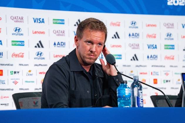 FIFA Fussball Weltmeisterschaft 2026, Gruppe E, Spiel 3, Ecuador vs Deutschand, 24.06.2026, Metlife-Stadion in New Jersey Pressekonferenz vor dem Spiel mit Julian Nagelsmann (Deutschland) und Deniz Undav (Deutschland) *** 2026 FIFA World Cup, Group E, Match 3, Ecuador vs. Germany, June 24, 2026, MetLife Stadium in New Jersey. Pre-match press conference with Julian Nagelsmann (Germany) and Deniz Undav (Germany) Copyright: xBahhoxKarax
