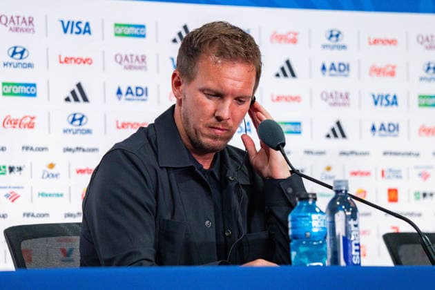 FIFA Fussball Weltmeisterschaft 2026, Gruppe E, Spiel 3, Ecuador vs Deutschand, 24.06.2026, Metlife-Stadion in New Jersey Pressekonferenz vor dem Spiel mit Julian Nagelsmann (Deutschland) und Deniz Undav (Deutschland) *** 2026 FIFA World Cup, Group E, Match 3, Ecuador vs. Germany, June 24, 2026, MetLife Stadium in New Jersey. Pre-match press conference with Julian Nagelsmann (Germany) and Deniz Undav (Germany) Copyright: xBahhoxKarax