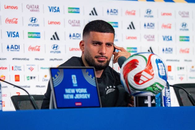 FIFA Fussball Weltmeisterschaft 2026, Gruppe E, Spiel 3, Ecuador vs Deutschand, 24.06.2026, Metlife-Stadion in New Jersey Pressekonferenz vor dem Spiel mit Julian Nagelsmann (Deutschland) und Deniz Undav (Deutschland) *** 2026 FIFA World Cup, Group E, Match 3, Ecuador vs. Germany, June 24, 2026, MetLife Stadium in New Jersey. Pre-match press conference with Julian Nagelsmann (Germany) and Deniz Undav (Germany) Copyright: xBahhoxKarax
