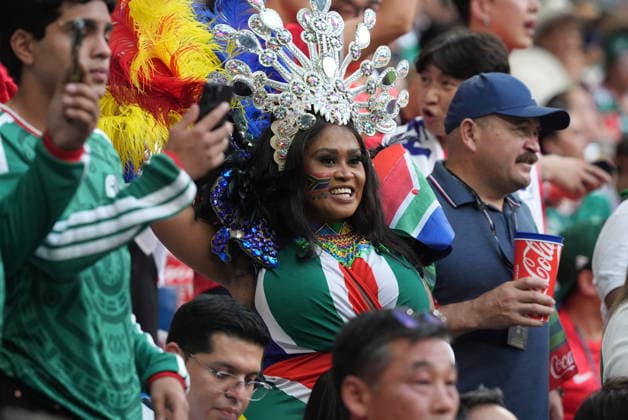 South Africa v South Korea - FIFA World Cup, WM, Weltmeisterschaft, Fussball 2026 - Group A MONTERREY, MEXICO - JUNE 24: Fans gather prior the 2026 FIFA World Cup First Stage Group A match between South Africa and South Korea at Estadio BBVA (Monterrey Stadium) in Monterrey, Mexico on June 24, 2026. Juancho Torres Anadolu Nuevo Leon Mexico. Editorial use only. Please get in touch for any other usage.  Copyright: x2026xAnadoluxJuanchoxTorresx