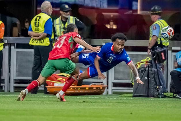 June 24, 2026, Atlanta, Georgia, USA: Haiti forward Ruben Providence (15) plays against Morocco during their World Cup: First Stage Group C match at Atlanta Stadium in Atlanta, Georgia. Atlanta USA - ZUMAa161 20260624_aaa_a161_037 Copyright: xWalterxArcex xGMGx