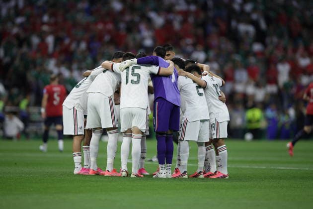 Czechia v Mexico - FIFA World Cup, WM, Weltmeisterschaft, Fussball 2026 - Group A MEXICO CITY, MEXICO - JUNE 24: Players of Mexico huddle prior 2026 FIFA World Cup First Stage Group A match between Czechia and Mexico at Estadio Azteca (Mexico Stadium) in Mexico City, Mexico on June 24, 2026. Luciano Gonzalez Anadolu Mexico City Mexico. Editorial use only. Please get in touch for any other usage.  Copyright: x2026xAnadoluxLucianoxGonzalezx