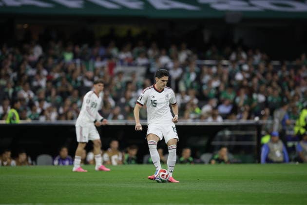 Czechia v Mexico - FIFA World Cup, WM, Weltmeisterschaft, Fussball 2026 - Group A MEXICO CITY, MEXICO - JUNE 24: Israel Reyes (15) of Mexico in action 2026 FIFA World Cup First Stage Group A match between Czechia and Mexico at Estadio Azteca (Mexico Stadium) in Mexico City, Mexico on June 24, 2026. Luciano Gonzalez Anadolu Mexico City Mexico. Editorial use only. Please get in touch for any other usage.  Copyright: x2026xAnadoluxLucianoxGonzalezx
