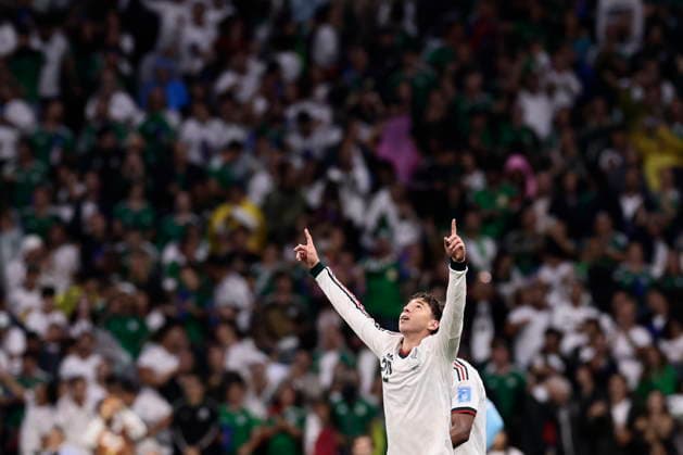 FIFA World Cup, WM, Weltmeisterschaft, Fussball 2026 - Group A - Czech Republic vs Mexico Mateo Chavez of Mexico celebrates after scoring a goal during the FIFA World Cup 2026 group stage match Czech Republic against Mexico in Mexico City, Mexico, 24 June 2026. MEXICO CITY Mexico  Copyright: xJOSExMENDEZx