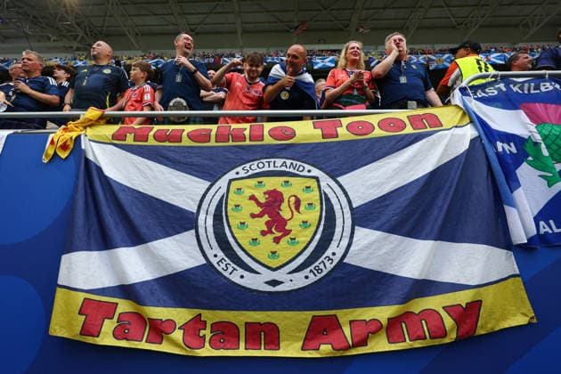 FIFA World Cup, WM, Weltmeisterschaft, Fussball 2026: Scotland v Brazil MIAMI, USA - 24th June 2026: Scotland fans during the FIFA World Cup 2026 Group C match between Scotland and Brazil at Miami Stadium Miami Miami Stadium United States of America Copyright: xCraigxMercerx xPeakxActionxPhotosx