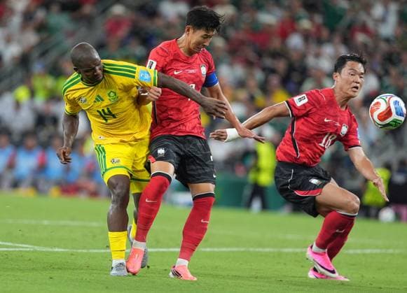 South Africa v South Korea - FIFA World Cup, WM, Weltmeisterschaft, Fussball 2026 - Group A MONTERREY, MEXICO - JUNE 24: Oh Hyeon-gyu (18) of South Korea in action during the 2026 FIFA World Cup First Stage Group A match between South Africa and South Korea at Estadio BBVA (Monterrey Stadium) in Monterrey, Mexico on June 24, 2026. Juancho Torres Anadolu Nuevo Leon Mexico. Editorial use only. Please get in touch for any other usage.  Copyright: x2026xAnadoluxJuanchoxTorresx