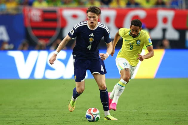 FIFA World Cup, WM, Weltmeisterschaft, Fussball 2026: Scotland v Brazil MIAMI, USA - 24th June 2026: Scott McTominay of Scotland in action during the FIFA World Cup 2026 Group C match between Scotland and Brazil at Miami Stadium Miami Miami Stadium United States of America Copyright: xCraigxMercerx xPeakxActionxPhotosx