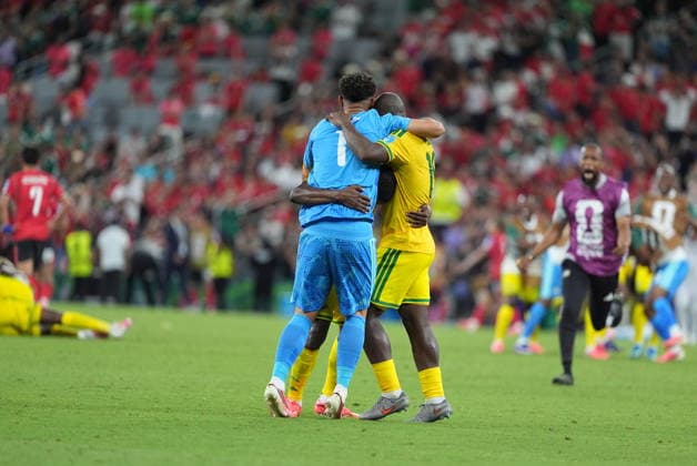 South Africa v South Korea - FIFA World Cup, WM, Weltmeisterschaft, Fussball 2026 - Group A MONTERREY, MEXICO - JUNE 24: Players of South Africa celebrate after the 2026 FIFA World Cup First Stage Group A match between South Africa and South Korea at Estadio BBVA (Monterrey Stadium) in Monterrey, Mexico on June 24, 2026. Juancho Torres Anadolu Nuevo Leon Mexico. Editorial use only. Please get in touch for any other usage.  Copyright: x2026xAnadoluxJuanchoxTorresx