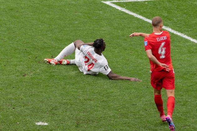 June 24, 2026, Vancouver, Bc, CANADA: CanadaöÄÃ s Promise David (24) scores a goal against Switzerland during the second half of a World Cup Group B soccer match, in Vancouver, on Wednesday, June 24, 2026. Canada News - June 24, 2026  - ZUMAc35_ 20260624_zaf_c35_279 Copyright: xTimothyxMatweyx