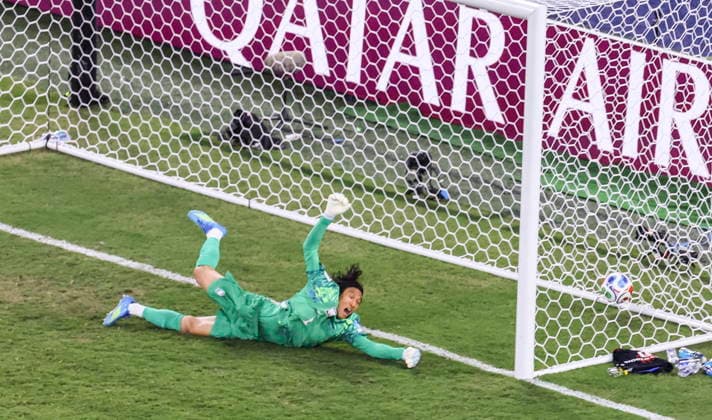 FIFA World Cup, WM, Weltmeisterschaft, Fussball 2026 - Group A - South Africa vs South Korea South Korea goalkeeper Kim Seung-gyu concedes a goal from South Africa s Thapelo Maseko during the second half of a World Cup Group A football match at Estadio Monterrey in Monterrey, Mexico, 24 June 2026. Monterrey Mexico  Copyright: xYONHAPx