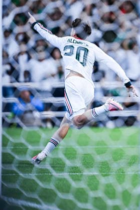 Mateo Chavez of Mexico celebrates after scoring the team s first goal during a FIFA Men’s World Cup 2026 Group Stage football match between Czechia and Mexico at Mexico City Stadium, in Mexico City on June 24th 2026 (Photo by Nayra Halm SPP)  Copyright: xNayraxHalm SPPx Sportspressphoto_SPR176109