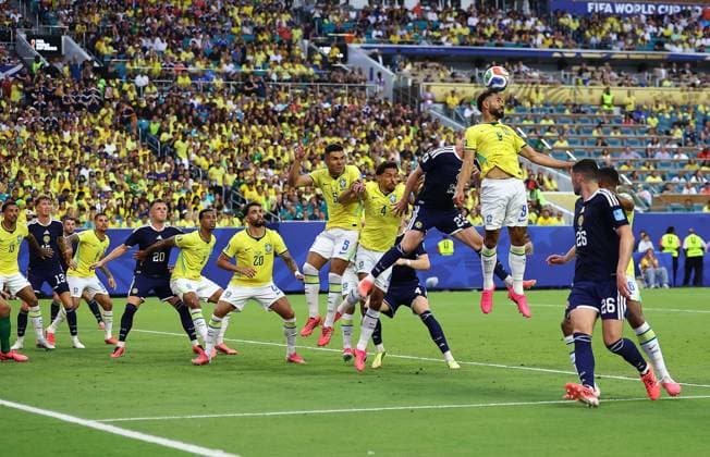 Matheus Cunha of Brazil Scotland v Brazil, 2026 FIFA World Cup, WM, Weltmeisterschaft, Fussball Group C, Football, Miami Stadium, Miami, Florida, USA - 24 Jun 2026Miami Miami Stadium Florida (FL) United States of America EDITORIAL USE ONLY No use with unauthorised audio, video, data, fixture lists, club league logos or live services. Online in-match use limited to 120 images, no video emulation. No use in betting, games or single club league player publications.  Copyright: xMichaelxZemanek Shutterstockx 16956031eo