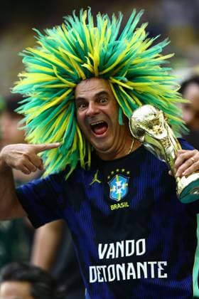 A fan of Brazil Scotland v Brazil, 2026 FIFA World Cup, WM, Weltmeisterschaft, Fussball Group C, Football, Miami Stadium, Miami, Florida, USA - 24 Jun 2026Miami Miami Stadium Florida (FL) United States of America EDITORIAL USE ONLY No use with unauthorised audio, video, data, fixture lists, club league logos or live services. Online in-match use limited to 120 images, no video emulation. No use in betting, games or single club league player publications.  Copyright: xMichaelxZemanek Shutterstockx 16956031fb