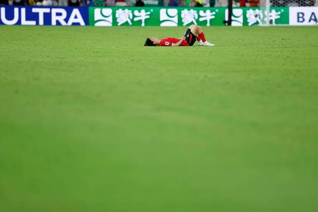 June 24, 2026, Guadalupe, Nuevo Leon, Mexico: Players of Korea Republic reacts to the group stage elimination against South Africa, during the match between South Africa and Korea Republic for the 3rd round of the group A of the FIFA World Cup, WM, Weltmeisterschaft, Fussball 2026, at Monterrey Stadium. Guadalupe Mexico - ZUMAo125 20260624_zip_o125_027 Copyright: xAntonioxOjedax