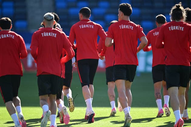 Turkish national football team holds training session in Los Angeles, California LOS ANGELES, CALIFORNIA - JUNE 24: Turkish national football team in a training session at Carson Sports Park, Los Aengeles on June 24, 2026 ahead of the 2026 FIFA World Cup, WM, Weltmeisterschaft, Fussball First Stage Group D match between Turkiye and USA at the Los Angeles Stadium (SoFi Stadium) in Inglewood, California, United States on June 25th. Tayfun Coskun Anadolu California United States. Editorial use only. Please get in touch for any other usage.  Copyright: x2026xAnadoluxTayfunxCoskunx