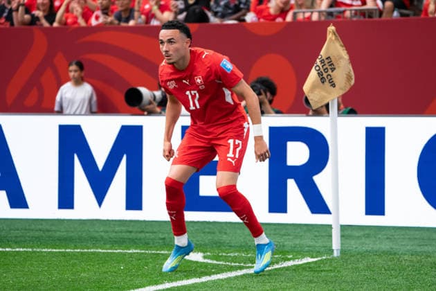 VANCOUVER, CANADA - JUNE 24: Ruben Vargas of Switzerland in action during the FIFA World Cup, WM, Weltmeisterschaft, Fussball 2026 group stage match between Canada and Switzerland at BC Place Vancouver Stadium on June 24, 2026 in Vancouver, British Columbia, Canada.  Copyright: xAmyxElle SPPx Sportspressphoto_SPR176198