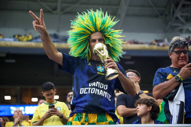 MIAMI GARDENS, FL - JUNE 24: A supporter of Scotland is seen during a FIFA World Cup, WM, Weltmeisterschaft, Fussball 2026 Group C match between Scotland and Brazil on June 24,2026 at Miami Stadium, in Miami Gardens, Fla.(Photo by Chris Arjoon Icon Sportswire) SOCCER: JUN 24 FIFA World Cup 26 Group C - Scotland vs Brazil EDITORIAL USE ONLY Icon26062400100077