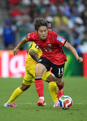 (260625) -- MONTERREY, June 25, 2026 -- Lee Kang-in of South Korea competes during a group A match between South Africa and South Korea at the 2026 FIFA World Cup, WM, Weltmeisterschaft, Fussball at Estadio Monterrey in Monterrey, Mexico, on June 24, 2026. (Photo by Xinhua) (SP)MEXICO-MONTERREY-FOOTBALL-FIFA WORLD CUP-GROUP A-RSA VS KOR LucioxTavora 