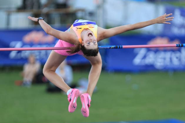 Zagreb, 24.06.2026. - 76th Boris Hanzekovic Memorial, 5th Zagreb City Challenge near the Zagreb Fountains - high jump (W). MAHUCHIKH Yaroslava (UKR) 5th Zagreb City Challenge near the Zagreb Fountains - high jump (W) 