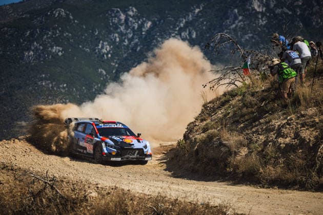 AUTO - WRC, Motorsport Rallye, WM - ACROPOLIS RALLY GREECE 2026 06 Daniel SORDO, Candido CARRERA, Hyundai i20 N Rally1, action during the 2026 Acropolis Rally Greece, 8th round of the 2026 WRC World Rally Car Championship, from June 25 to 28, 2026 at Loutraki, Greece - LoutrakiGreece  Copyright: xNikosxKatikisx