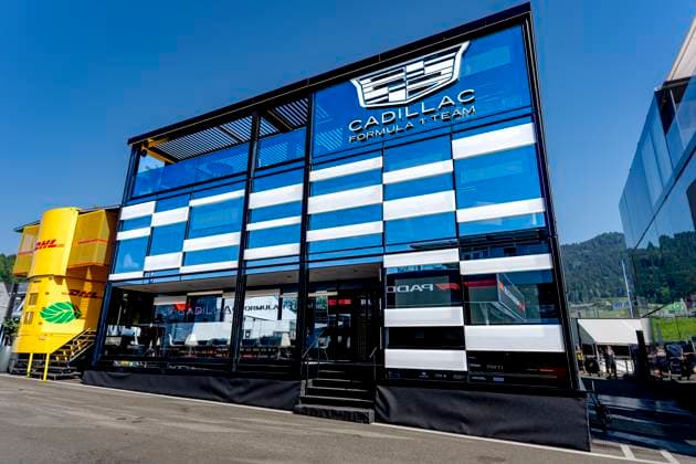 SPIELBERG - Hospitality Cadillac Formula 1 Team during the Formula 1 Austria at the Red Bull Ring on June 25, 2026 in Spielberg, Austria. (Photo by DeFodi Images) - *** SPIELBERG Hospitality Cadillac Formula 1 Team during the Formula 1 Austrian Grand Prix at the Red Bull Ring on June 25, 2026, in Spielberg, Austria. Photo by DeFodi Images