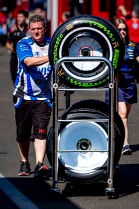 SPIELBERG - The tires of the Visa Cash App Racing Bulls Formula One Team during the Formula 1 Austria at the Red Bull Ring on June 25, 2026 in Spielberg, Austria. (Photo by DeFodi Images) - *** SPIELBERG The tires of the Visa Cash App Racing Bulls Formula One Team during the Formula 1 Austrian Grand Prix at the Red Bull Ring on June 25, 2026, in Spielberg, Austria. Photo by DeFodi Images