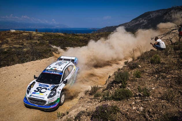 AUTO - WRC, Motorsport Rallye, WM - ACROPOLIS RALLY GREECE 2026 55 Joshua MCERLEAN, Eoin TREACY, Ford Puma Rally1, action during the 2026 Acropolis Rally Greece, 8th round of the 2026 WRC World Rally Car Championship, from June 25 to 28, 2026 at Loutraki, Greece - LoutrakiGreece  Copyright: xNikosxKatikisx