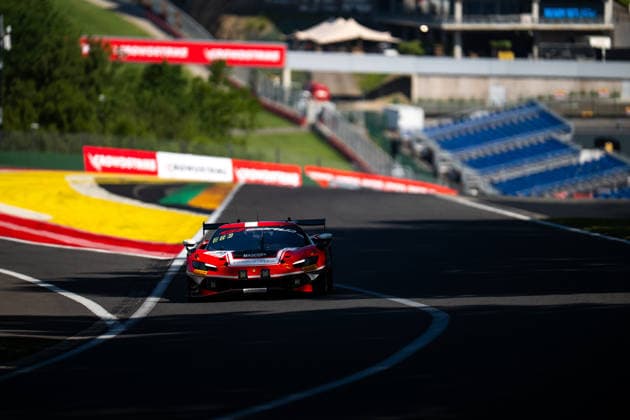 AUTO - GT WORLD CHALLENGE EUROPE ENDURANCE CUP - 24 HOURS OF SPA 2026 71, LAURSEN, Conrad (DEN), EBDRUP, Malte (DEN), BIRCH, Simon (DEN), SCHANDORFF, Frederik (DEN), Selected Car Racing, Ferrari 296 GT3 EVO, GOLD, action,during the CrowdStrike 24 Hours of Spa 2026, 3rd round of the GT World Challenge Europe Endurance Cup 2026, from June 25 to 28, 2026 on the Circuit de Spa-Francorchamps, in Stavelot, Belgium - StavelotBelgium  Copyright: xMariusxHeckerx