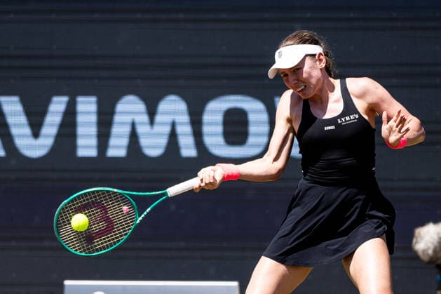 BAD HOMBURG, GERMANY - JUNE 25: Ekaterina Alexandrova during the Bad Homburg Open powered by Solarwatt Singles match between Naomi Osaka (JPN) vs Ekaterina Alexandrova at Kurpark Bad Homburg on June 25, 2026 in Bad Homburg, Germany. Hessen Germany Copyright: xSteffiexWunderlx