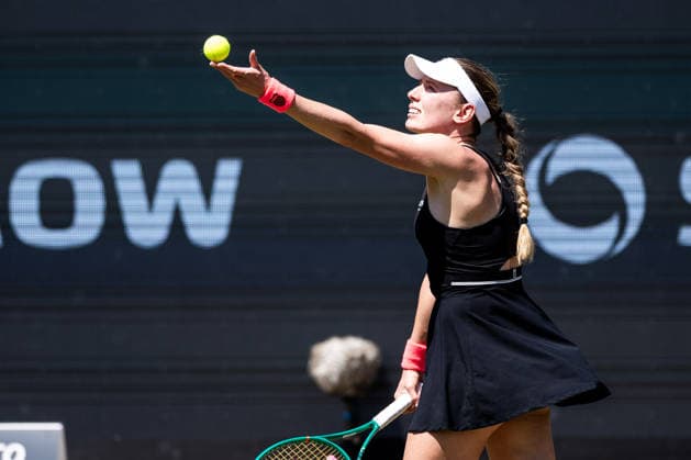 BAD HOMBURG, GERMANY - JUNE 25: Ekaterina Alexandrova during the Bad Homburg Open powered by Solarwatt Singles match between Naomi Osaka (JPN) vs Ekaterina Alexandrova at Kurpark Bad Homburg on June 25, 2026 in Bad Homburg, Germany. Hessen Germany Copyright: xSteffiexWunderlx