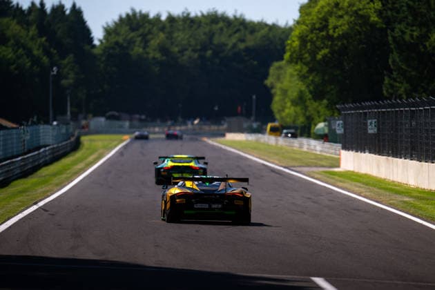 AUTO - GT WORLD CHALLENGE EUROPE ENDURANCE CUP - 24 HOURS OF SPA 2026 111, PLA, Jim (FRA), ROUGIER, Arthur (FRA), GACHET, Simon (FRA), KELL, James (GBR), CSA Racing, McLaren 7205 GT3 EVO, GOLD, action, during the CrowdStrike 24 Hours of Spa 2026, 3rd round of the GT World Challenge Europe Endurance Cup 2026, from June 25 to 28, 2026 on the Circuit de Spa-Francorchamps, in Stavelot, Belgium - StavelotBelgium  Copyright: xMariusxHeckerx