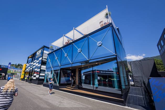 FORMULA 1 - GP of Austria 2026 SPIELBERG,AUSTRIA,25.JUN.26 - MOTORSPORTS, FORMULA 1 - Grand Prix of Austria, Red Bull Ring, preview. Image shows the motorhome of Alpine.  GEPAxpictures xMatthiasxTrinkl